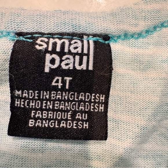 Small Paul Girls One Piece Romper Green With White Stripes Size 4T NWOT - Picture 8 of 13